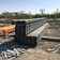 Black receding rectangular tube