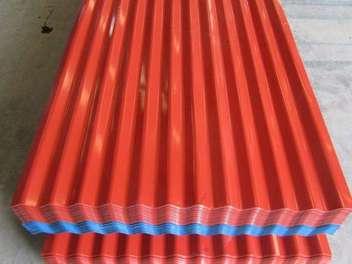 colour painted corrugated roofing sheet