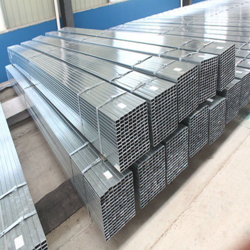 Galvanized square and rectangular pipe