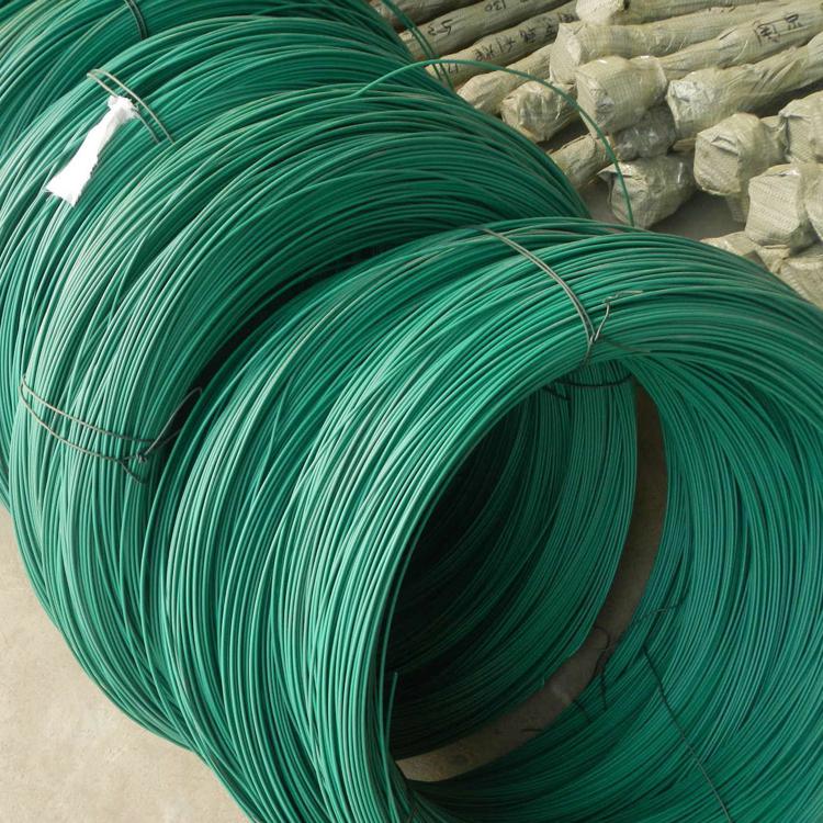 Plastic coated iron wire