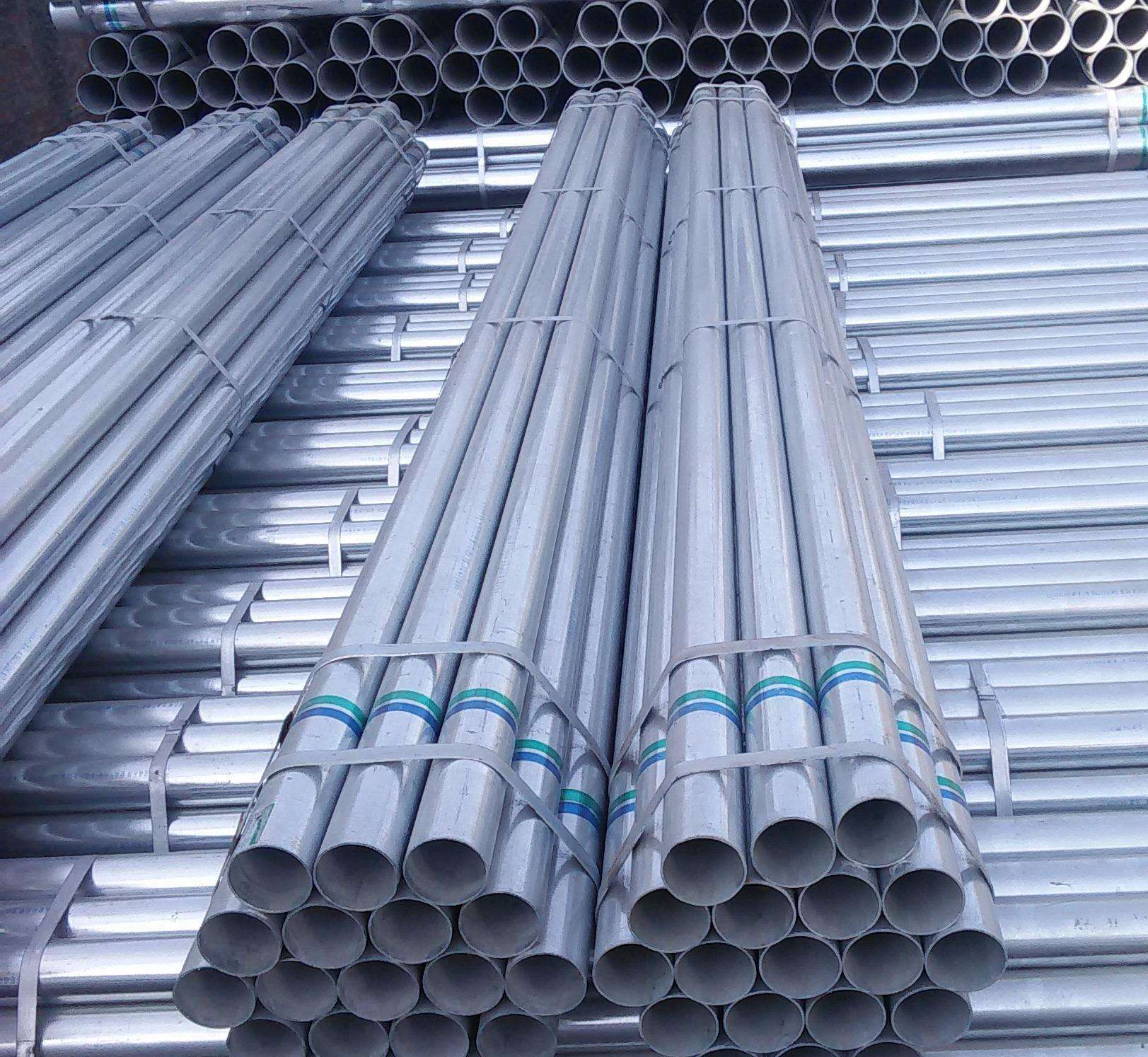 Galvanized steel round pipe