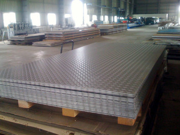 Checkered steel plate